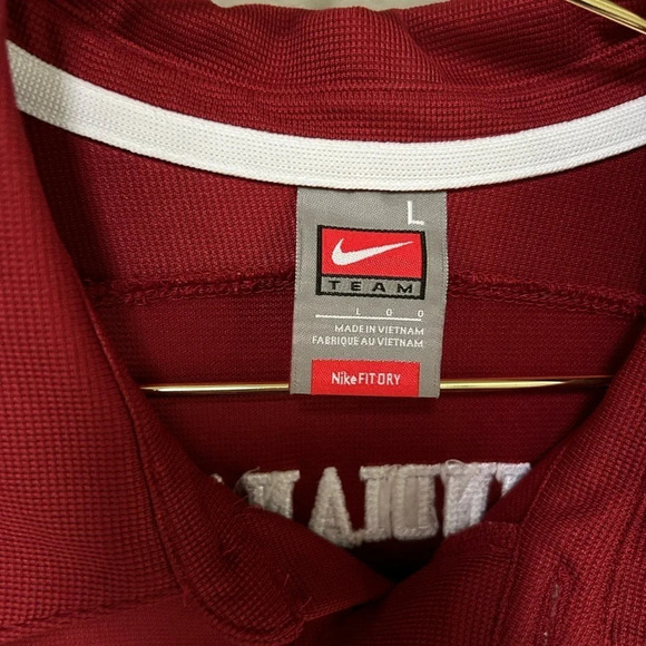 Nike | Indiana University Logo Polo, Size Large - Picture 6 of 6